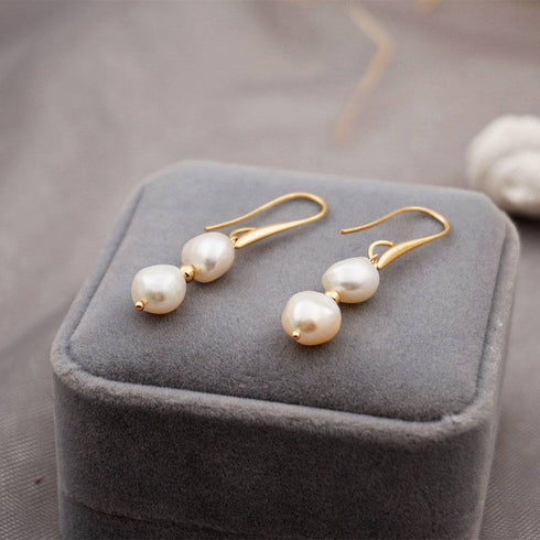 ELISA Freshwater Baroque Pearl Set (Necklace, Bracelet & Earrings)